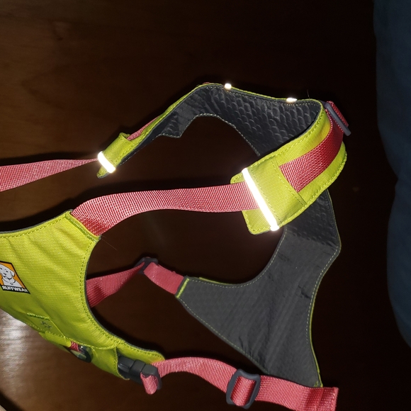 Ruffwear Dog Harness HiViz Yellow And Orange Color - Picture 10 of 12